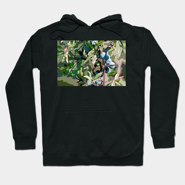 Coastal Berries Hoodie by Colin-Bentham